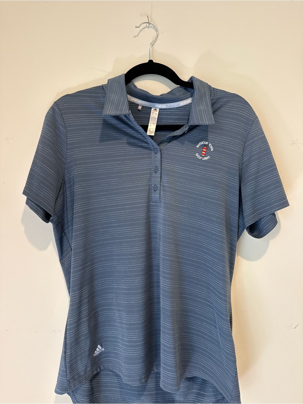 Adidas Women’s Blue Dot Polo, Sz L, Harbour Town